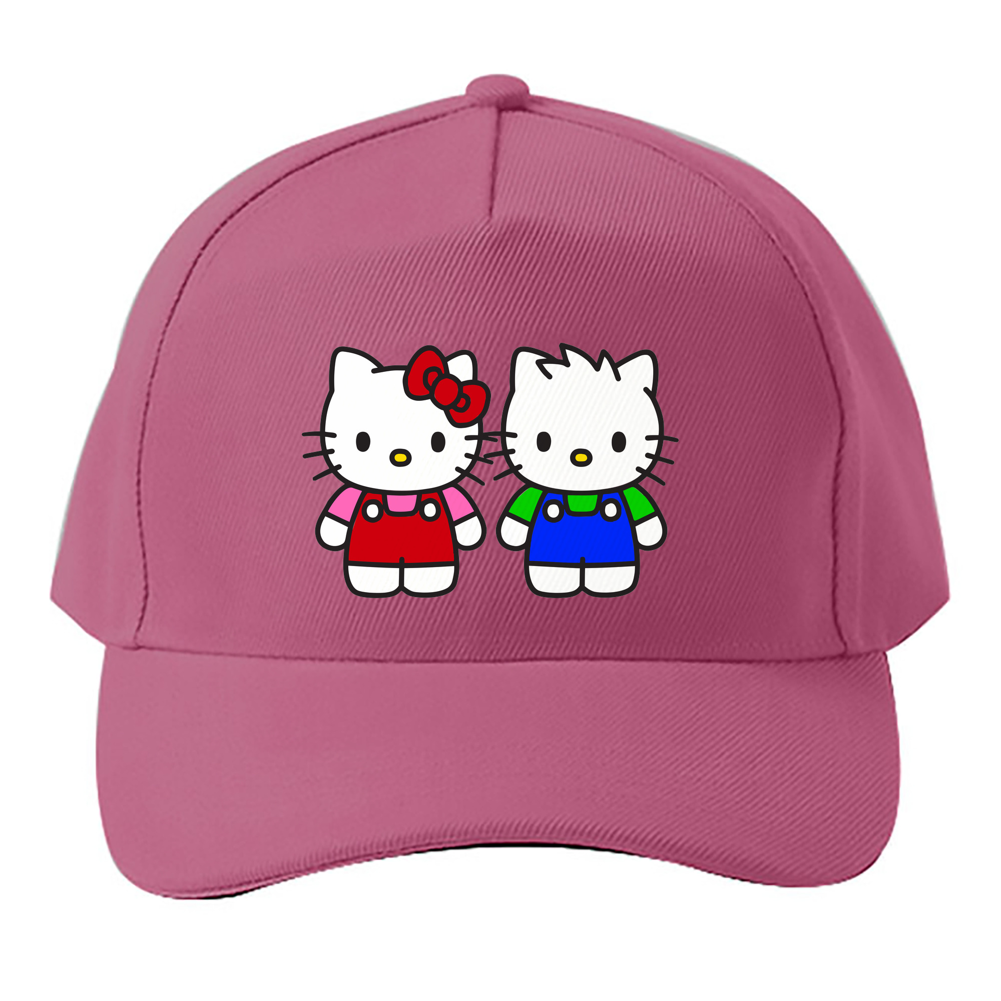 （画像用） Hello Kitty ハローキティ ベースボールキャップ 綿100％ 男女兼用 帽子 スポーツ